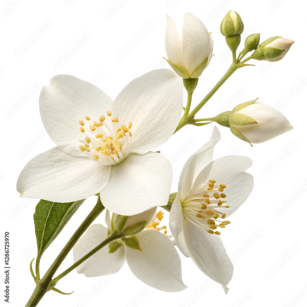Jasmine flower element isolated on transparent background Jasmine flower element isolated on transparent background