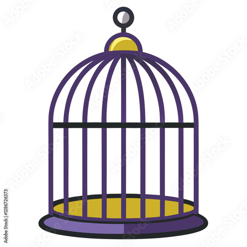  Colorful bird Cages - Kids Illustration"
