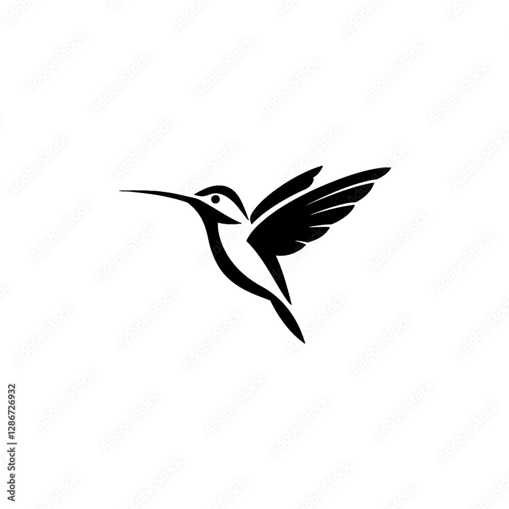 Obraz premium Hummingbird Vector Logo Design
