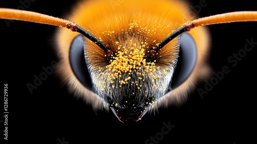 Anatomy, High-resolution image showcasing the intricate details of a bee's hairy legs in vibrant fidelity.