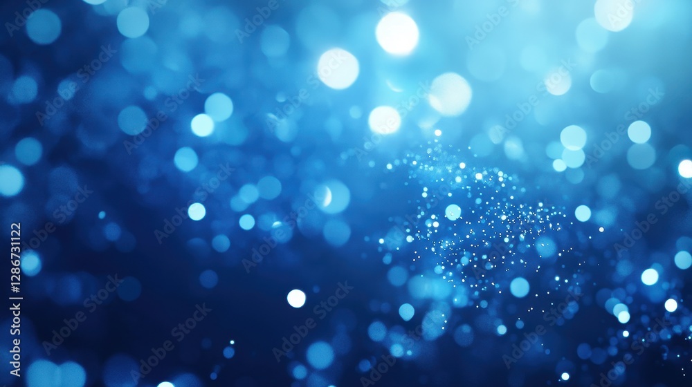 A mesmerizing blue bokeh background creating a serene and dreamy atmosphere. A mesmerizing blue bokeh background creating a serene and dreamy atmosphere.