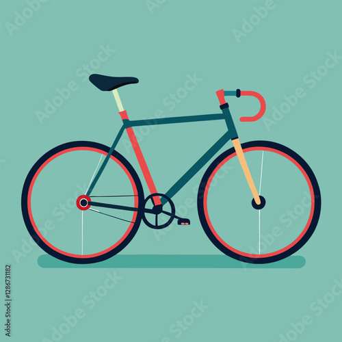 bicycle on a white background