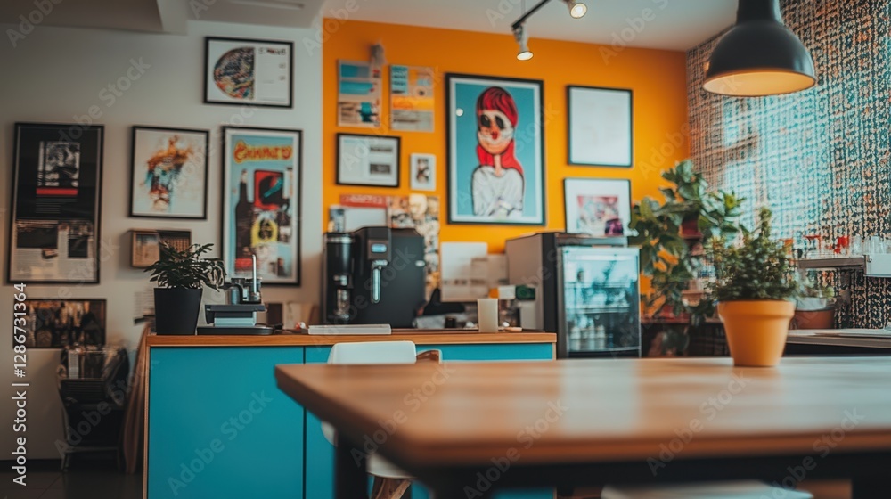 A cozy room features a table adorned with a vibrant plant, creating a serene and inviting atmosphere for relaxation or work. A cozy room features a table adorned with a vibrant plant, creating a serene and inviting atmosphere for relaxation or work.