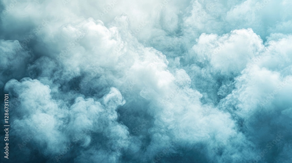 Obraz premium Soft baby blue background with a dreamy cloud-like texture