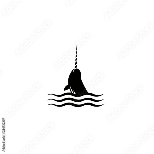 Narwhal Vector Logo Design