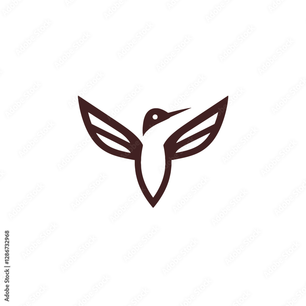 Fototapeta premium Hummingbird Vector Logo Design