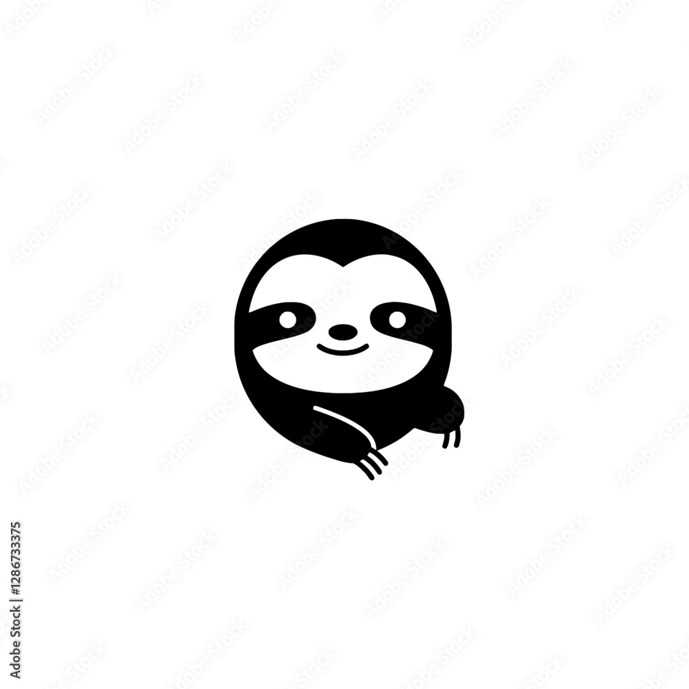 Sloth Vector Logo Design Sloth Vector Logo Design