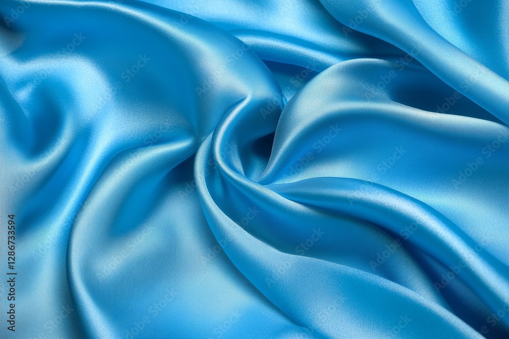 Obraz premium Close-up of vibrant royal blue mesh fabric.