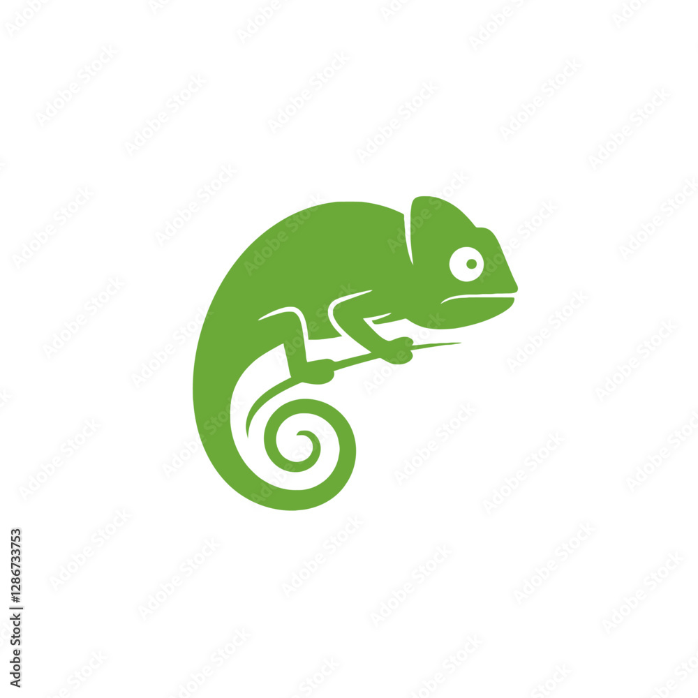 Fototapeta premium Chameleon Vector Logo Design