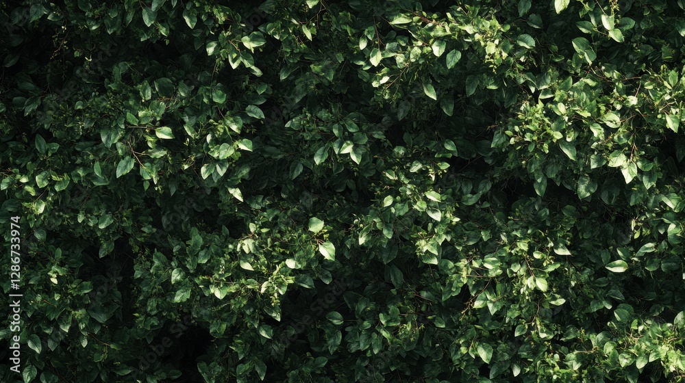 Lush green foliage fills the frame, showcasing vibrant leaves in a tropical setting. Lush green foliage fills the frame, showcasing vibrant leaves in a tropical setting.