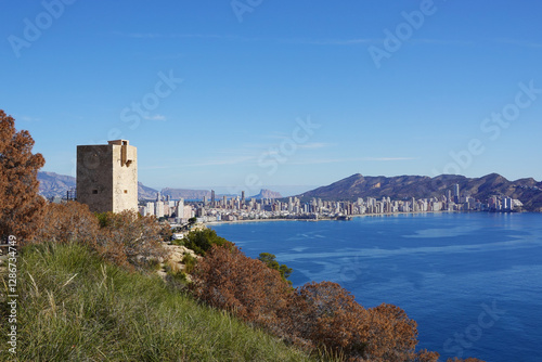 The tower Torre d'Aguilo in Benidorm, Spain