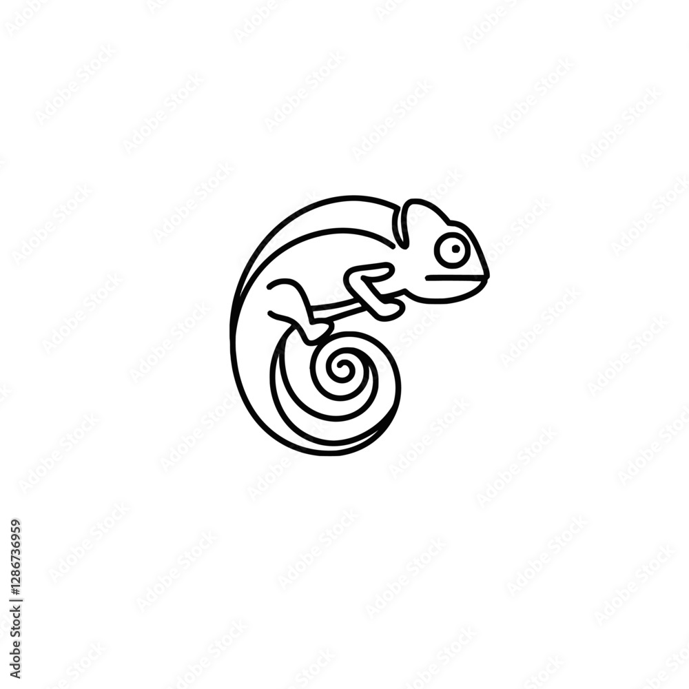 Chameleon Vector Logo Design