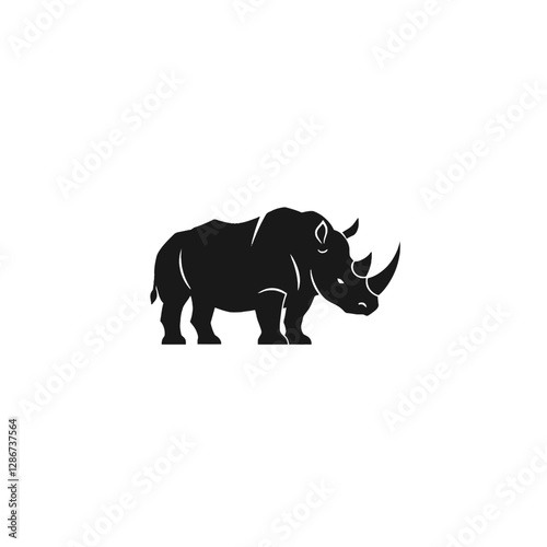 Rhinoceros Vector Logo Design