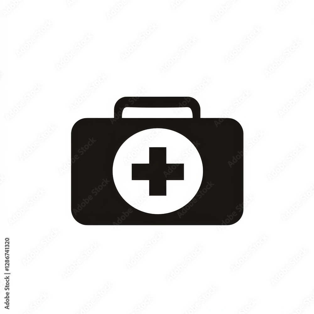 First Aid Kit Icon: Medical Assistance, Emergency Supplies, Health and Safety Symbol First Aid Kit Icon: Medical Assistance, Emergency Supplies, Health and Safety Symbol