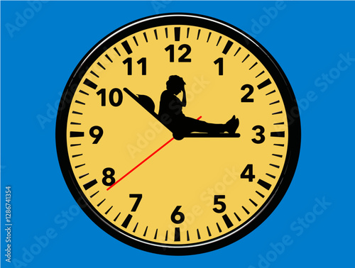 It is nearly 3 am and this woman cannot get to sleep in this 3-d illustration about insomnia and sleep disorders.