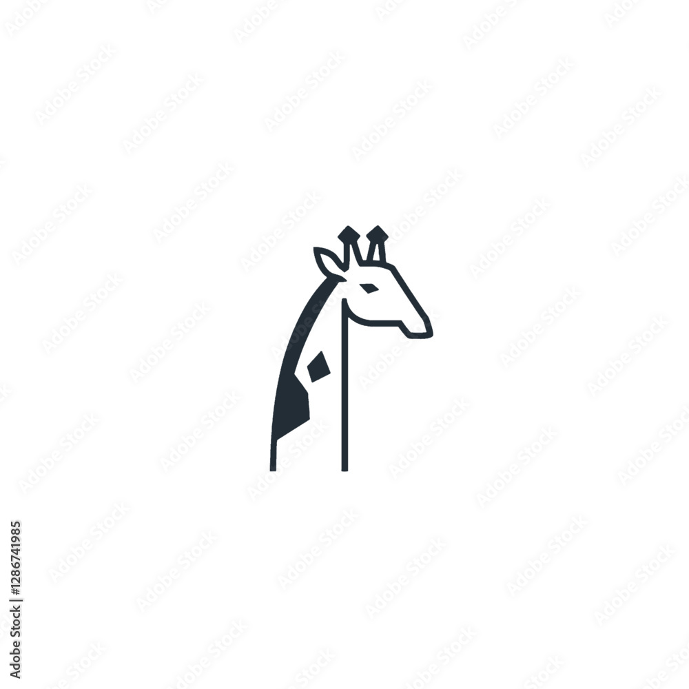 Obraz premium Giraffe Vector Logo Design
