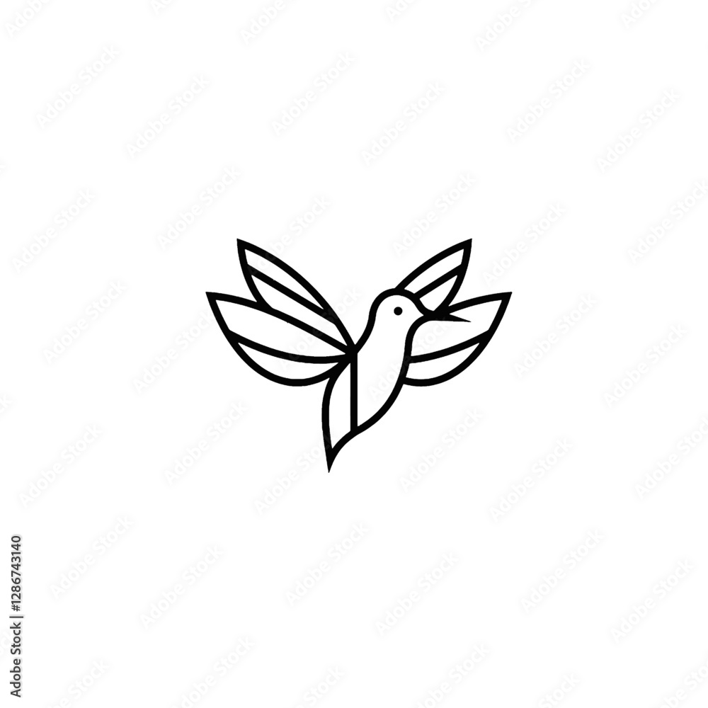Hummingbird Vector Logo Design Hummingbird Vector Logo Design