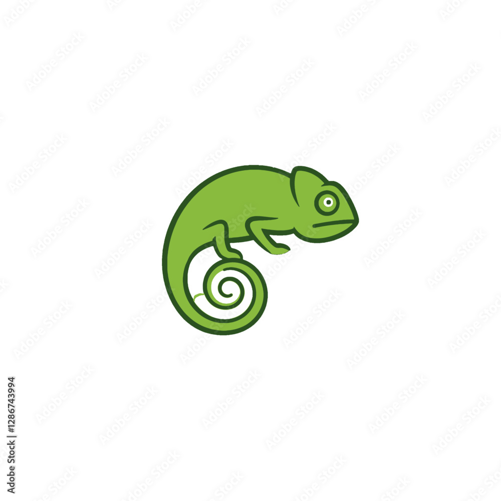 Chameleon Vector Logo Design Chameleon Vector Logo Design