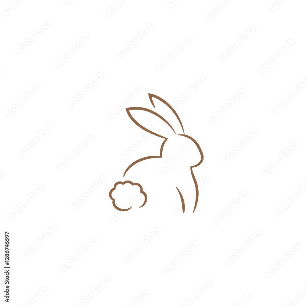 Rabbit Vector Logo Design Rabbit Vector Logo Design