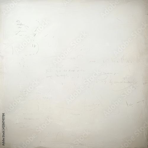 Pale Abstract: Subtle Scribbles on a Whitewashed Canvas of Texture and Faint Handwriting Artfully Blend. photo