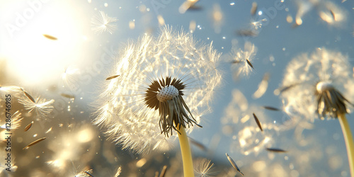 Dandelion Seed Flight
