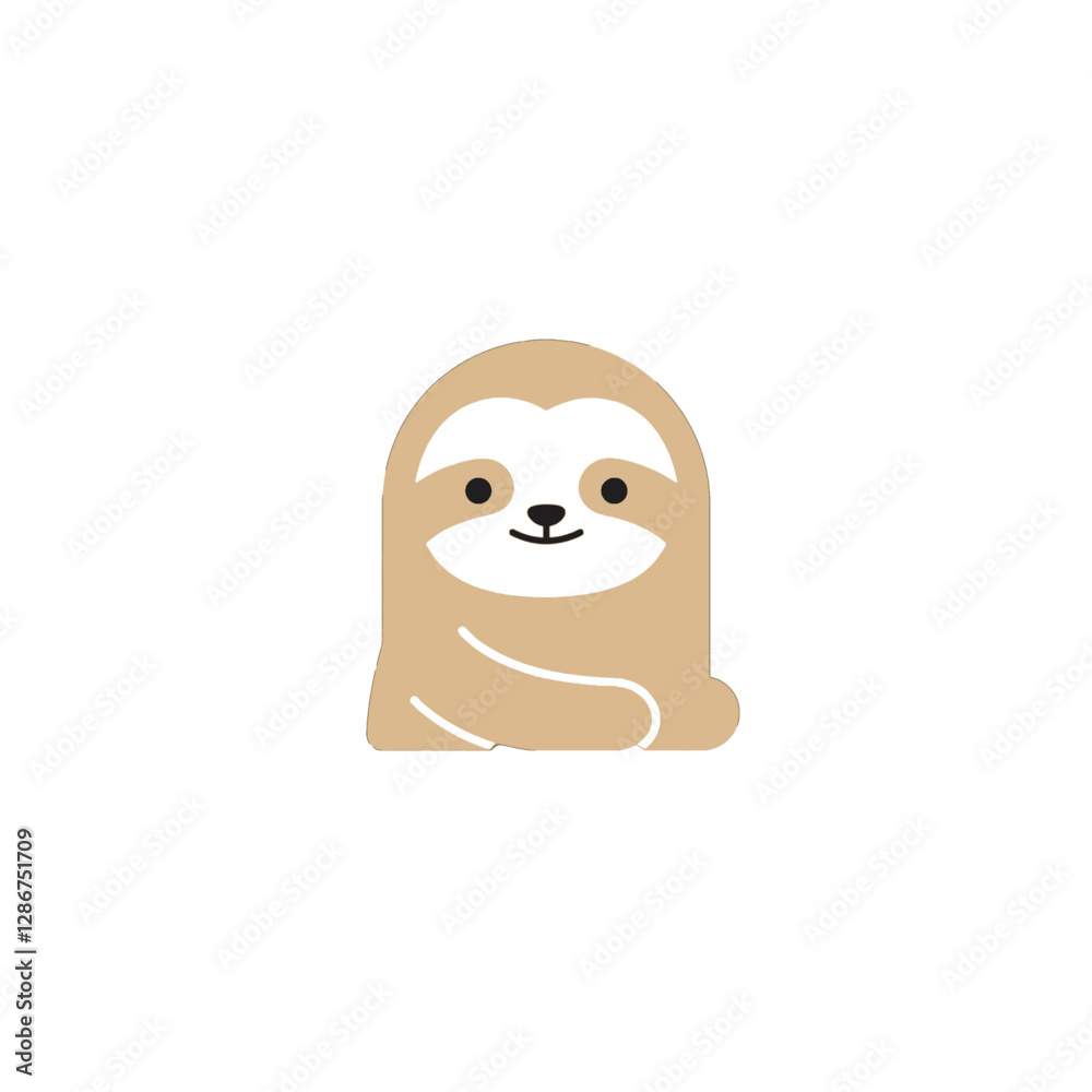 Naklejka premium Sloth Vector Logo Design