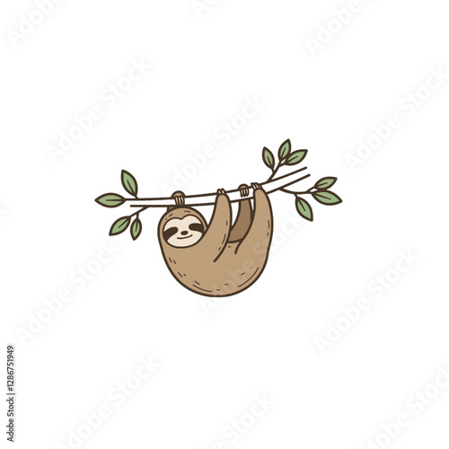 Sloth Vector Logo Design