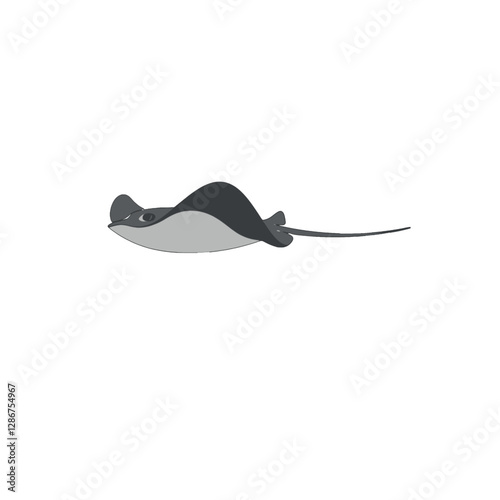 Manta Ray Vector Logo Design