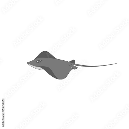 Manta Ray Vector Logo Design
