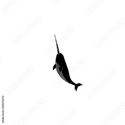 Narwhal Vector Logo Design