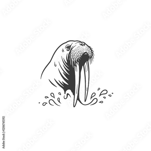 Walrus Vector Logo Design