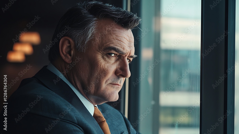 Opportunity doesn??a,?a,,?t hang around, neither should you Shot a mature businessman looking thoughtfully out an office window businessman