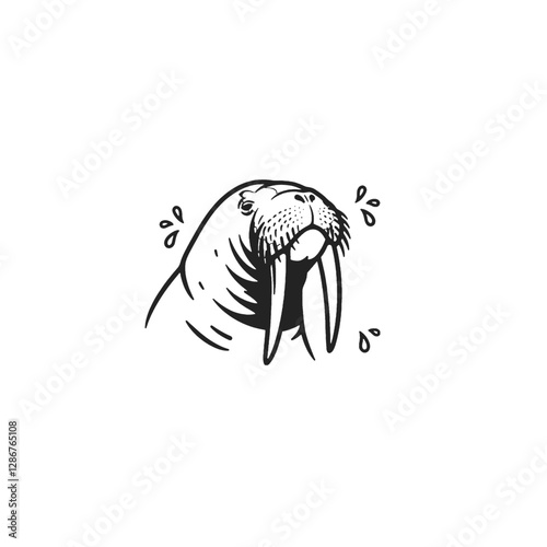 Walrus Vector Logo Design