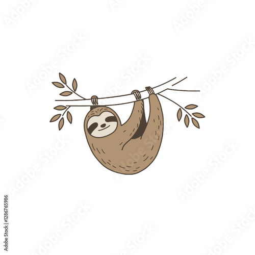 Sloth Vector Logo Design