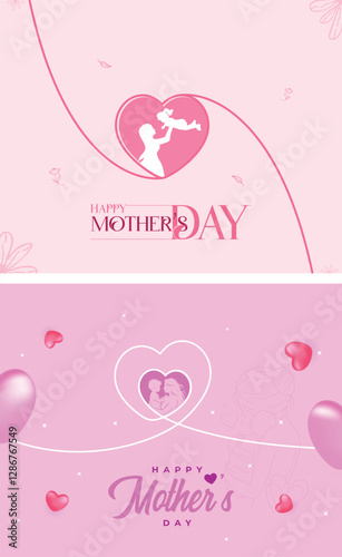Joyful and love-filled designs for Mother's Day, expressing happiness and gratitude. Perfect for cards, gifts, and celebratory posts. Innovative designs to suit all needs