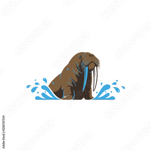 Walrus Vector Logo Design