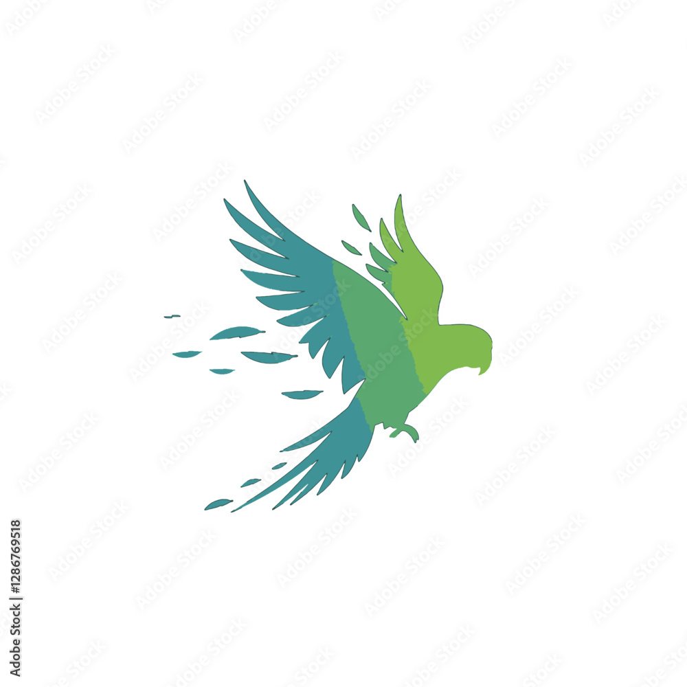 Obraz premium Parrot Vector Logo Design