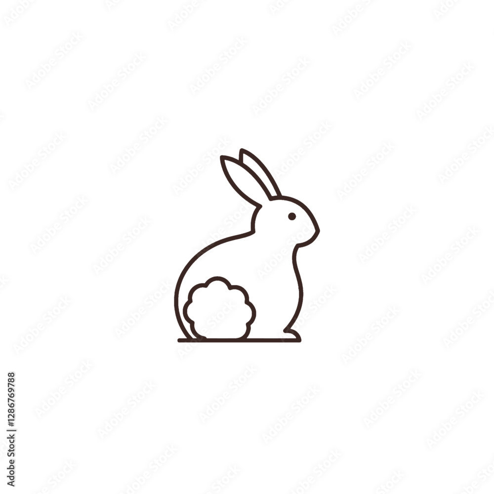 Fototapeta premium Rabbit Vector Logo Design