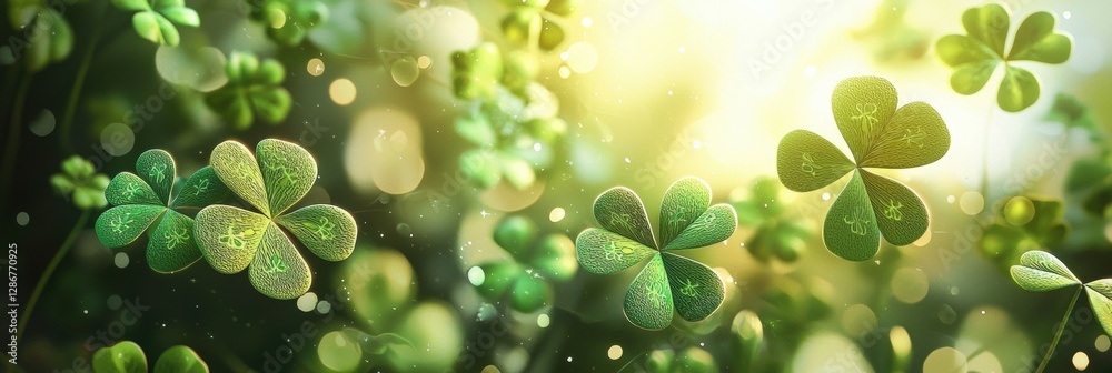 Saint Patrick Day citron 3d background Saint Patrick Day citron 3d background