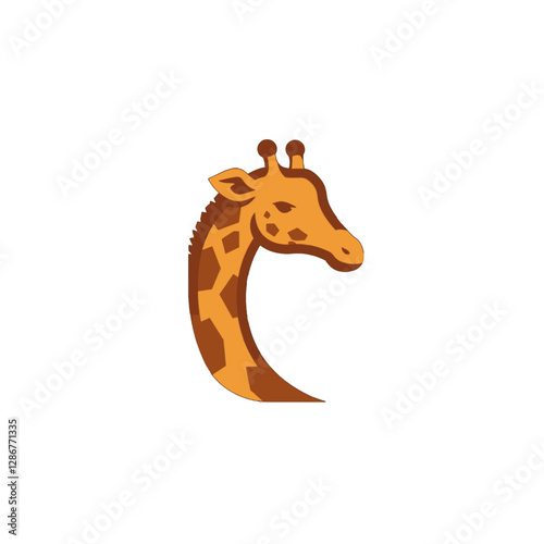 Giraffe Vector Logo Design