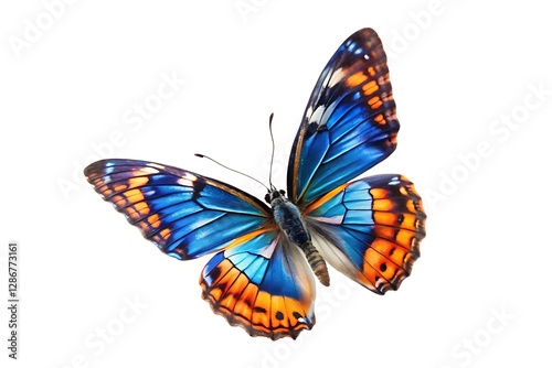 beautiful butterfly isolated on white