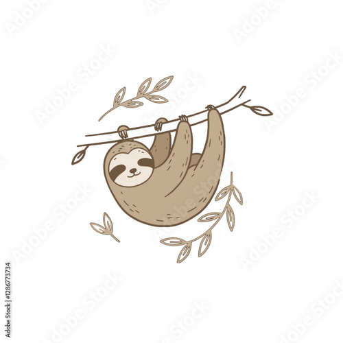 Sloth Vector Logo Design