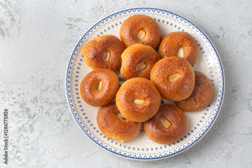 Traditional delicious Turkish dessert (Turkish name; Sekerpare)