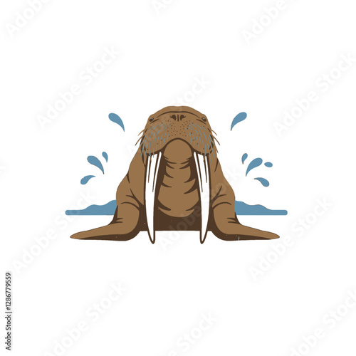 Walrus Vector Logo Design