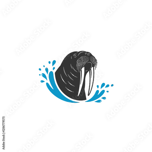 Walrus Vector Logo Design
