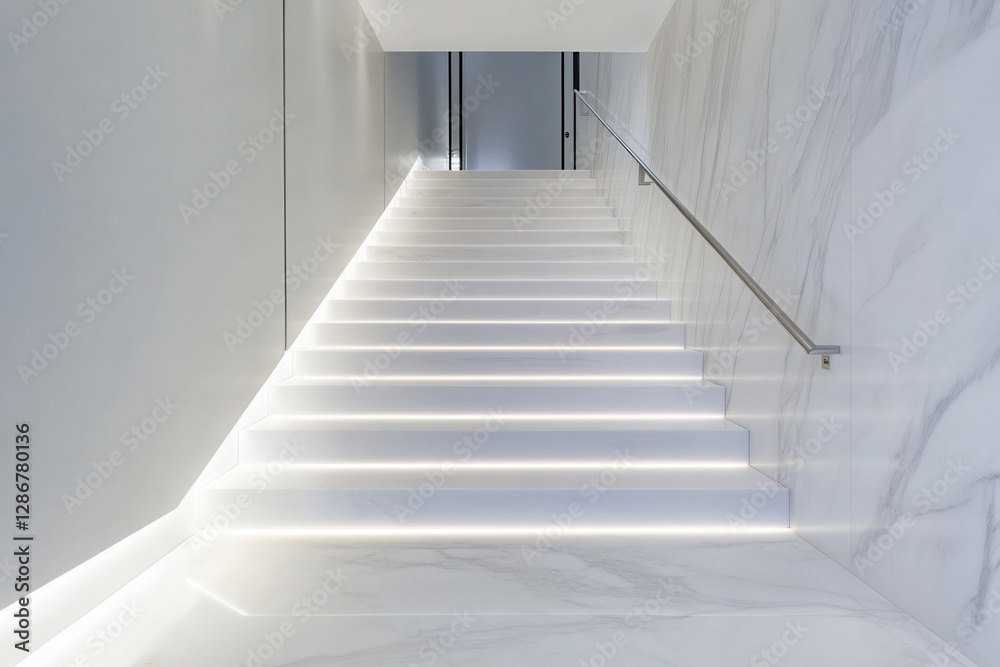 Modern staircase design contemporary building architectural photography minimalist style interior view elegance and light Modern staircase design contemporary building architectural photography minimalist style interior view elegance and light
