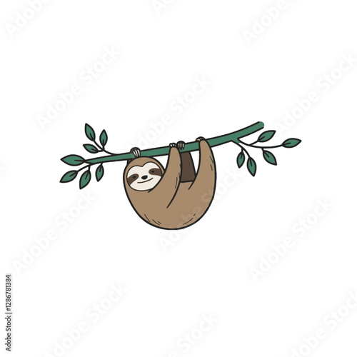 Sloth Vector Logo Design