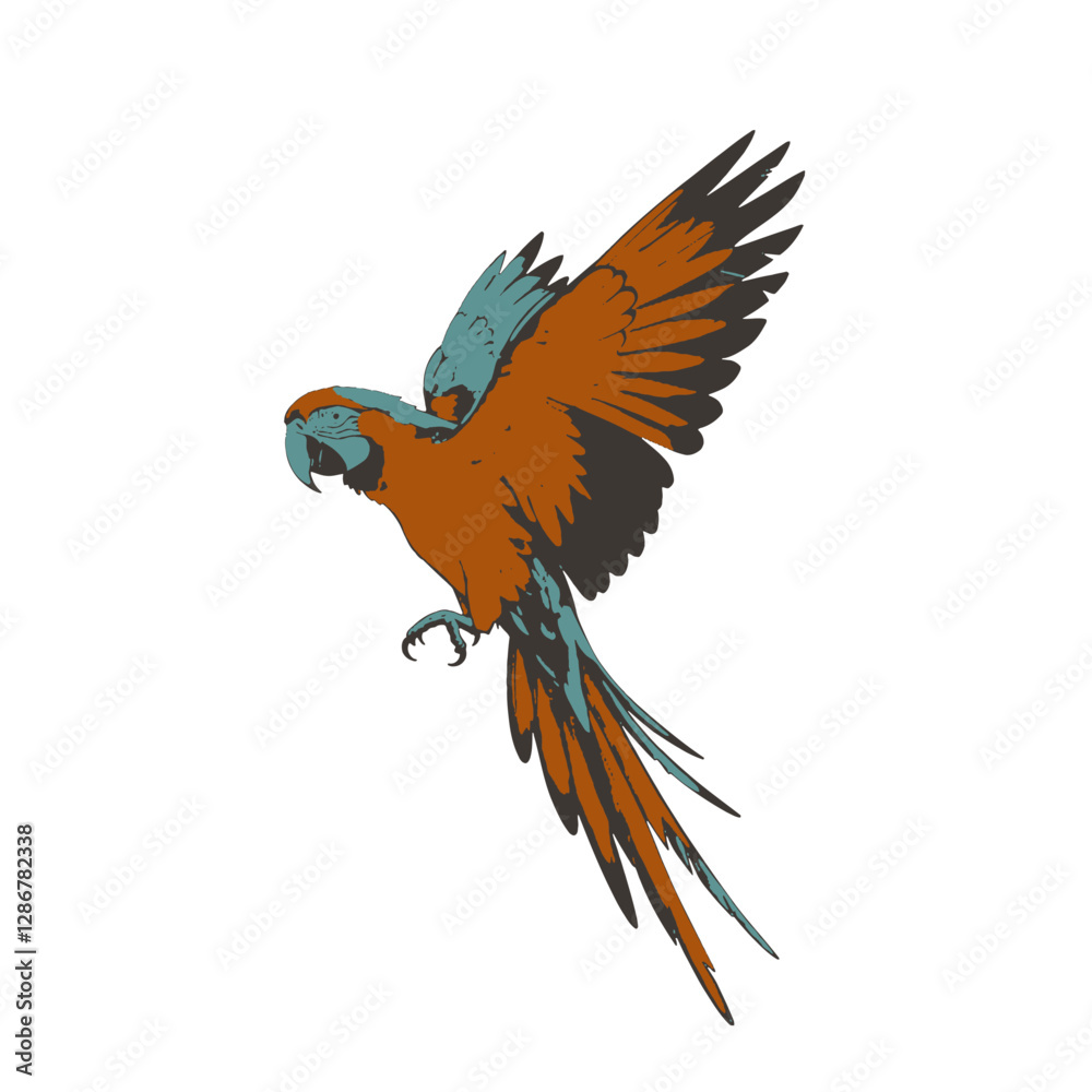 Fototapeta premium Parrot Vector Logo Design