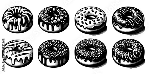 Eight vectors of donuts 