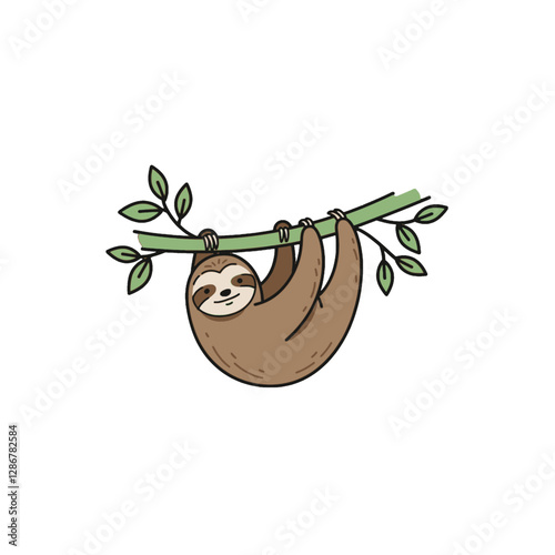 Sloth Vector Logo Design